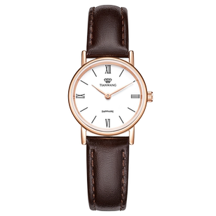 天王手表女小巧皮带女表情侣简约时尚手表女士石英表送礼推荐3612