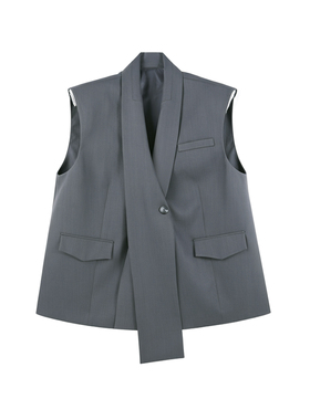 【金金宠粉】2026春季简约休闲风时尚无袖西服马甲HBZW800310