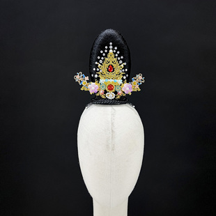 新款敦煌飞天舞蹈头饰成人儿童古装汉服旅拍表演演出头饰艺考定制