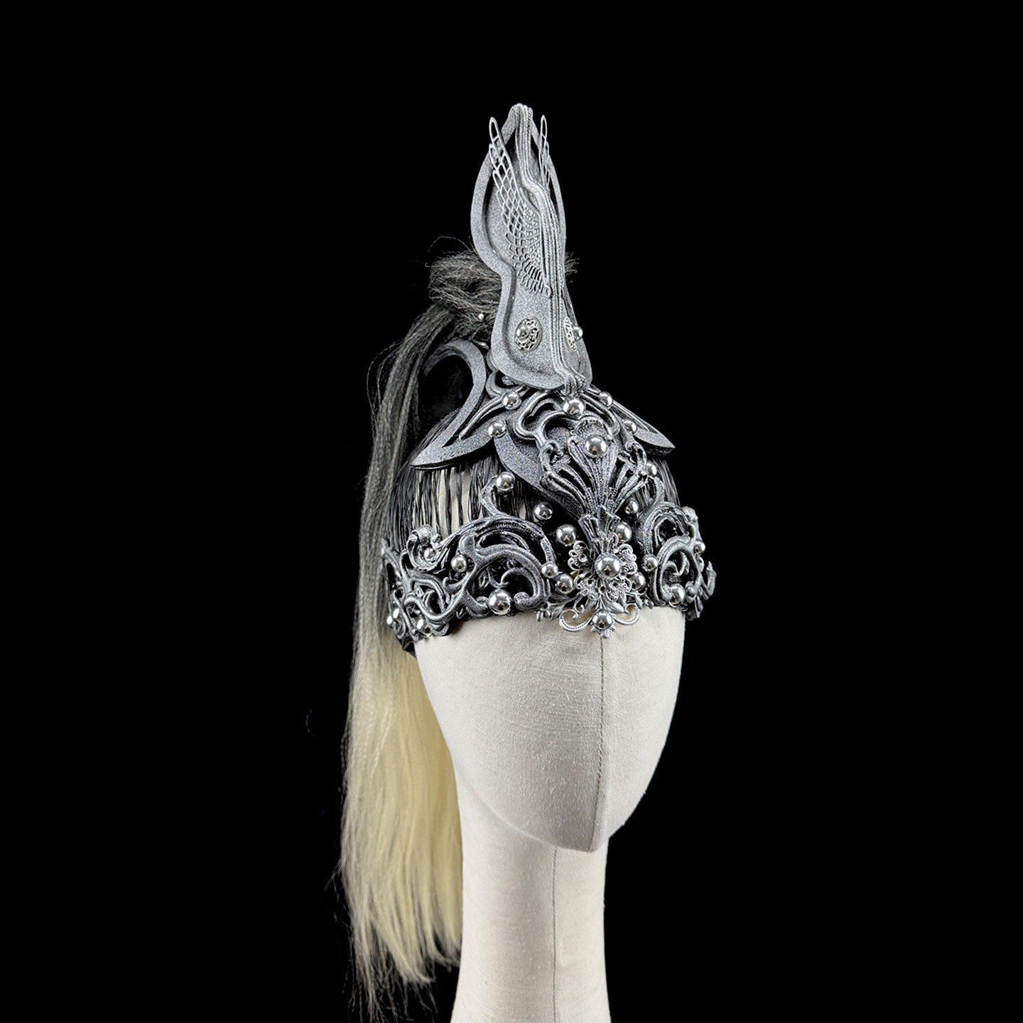 马年舞蹈马头饰风之马舞蹈头饰草原风蒙族头饰战马舞蹈表演头饰