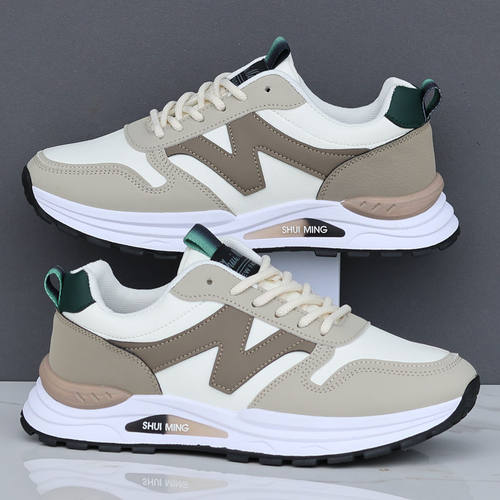 品牌男鞋2025新款秋季防水皮面