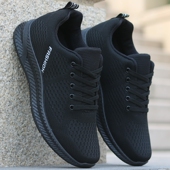 新款 黑底防滑潮鞋 老北京布鞋 男防臭男鞋 夏季 运动鞋 透气网鞋 休闲鞋