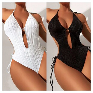 外贸性感露背高腰工厂新款 泳装 女士连体泳衣 速卖通欧美一件式 特价