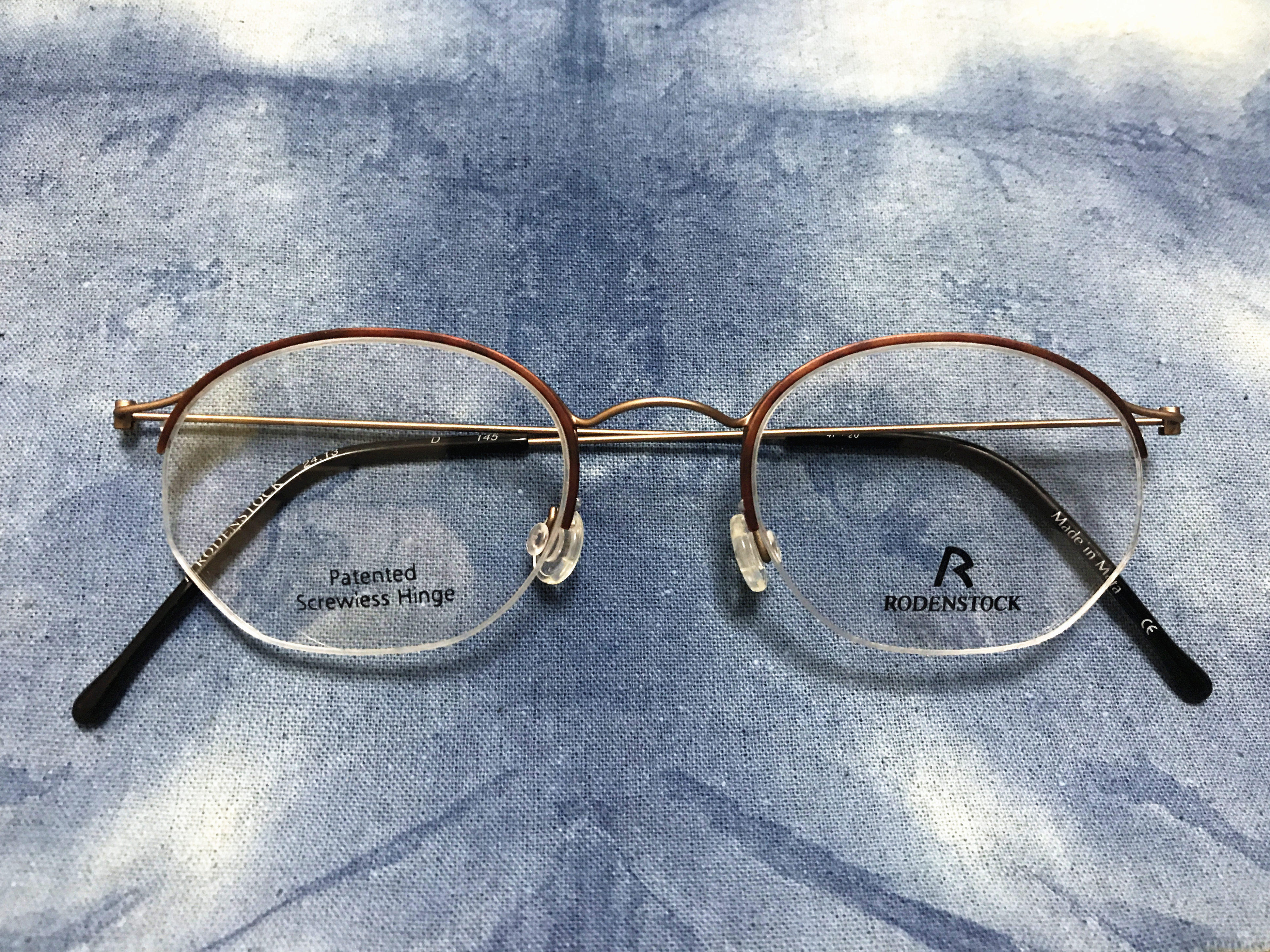 RODENSTOCK无螺丝眼镜复古半框