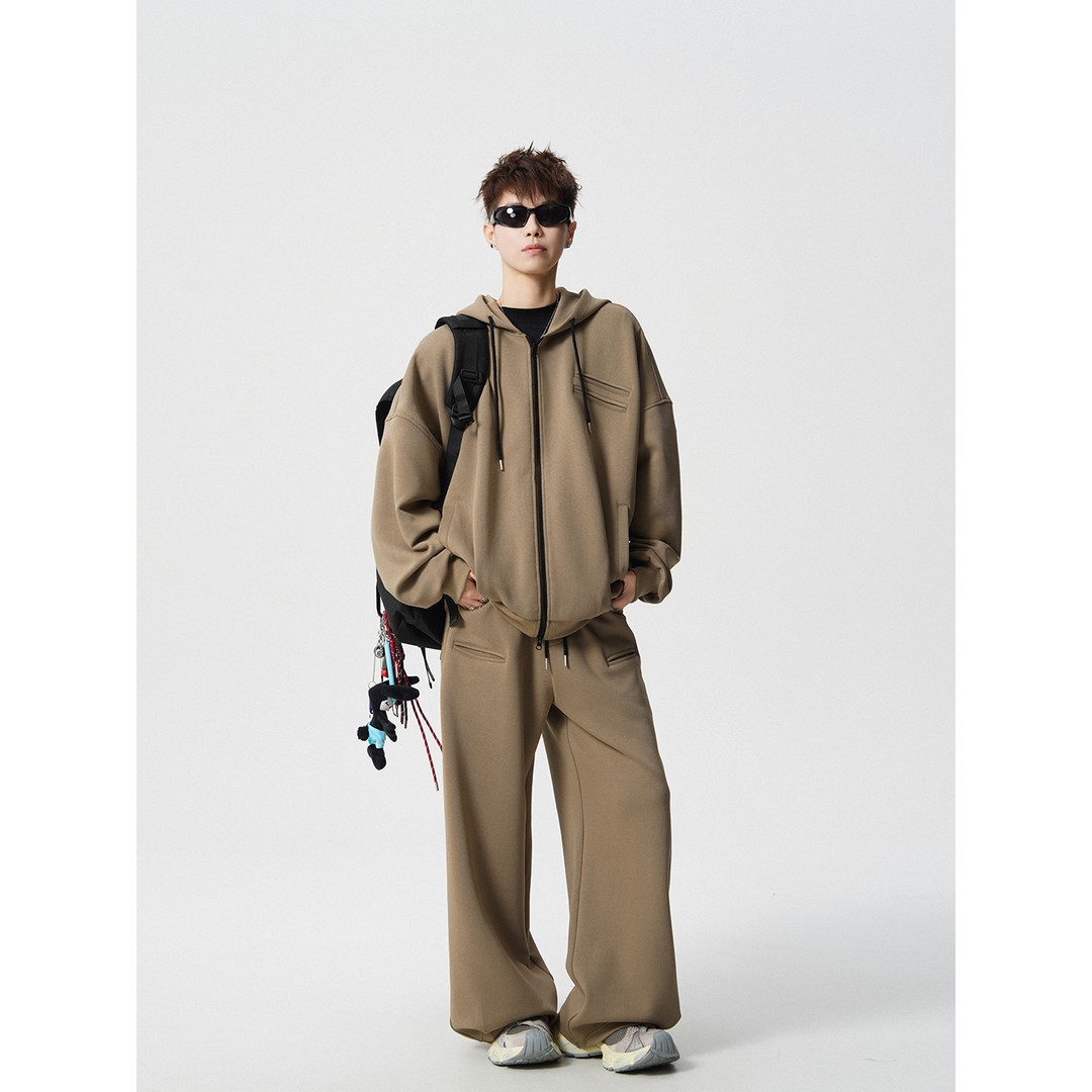 美式oversize重磅运动套装男女款