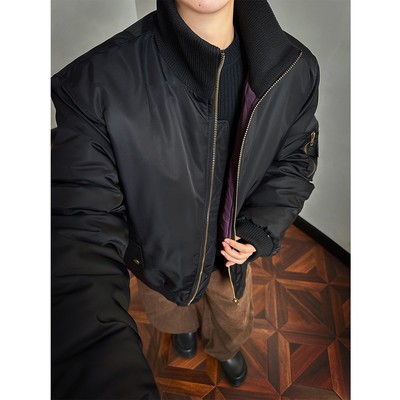 三防立领飞行夹克棉衣男女款外套