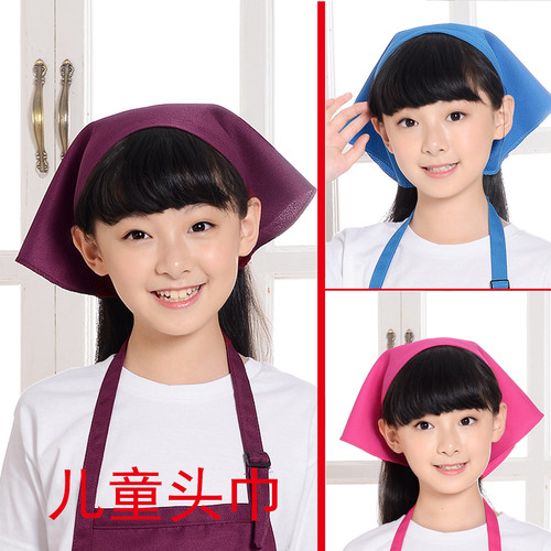 儿童头巾 包头巾 画画头巾 宝宝头巾