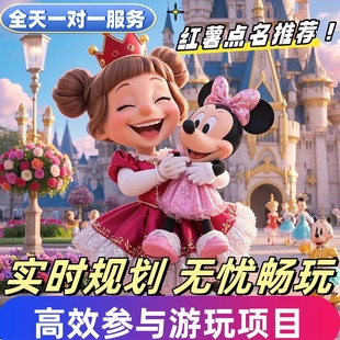 上海迪士尼线下导游带玩迪士尼管家服务游玩导览迪斯尼一对一带玩