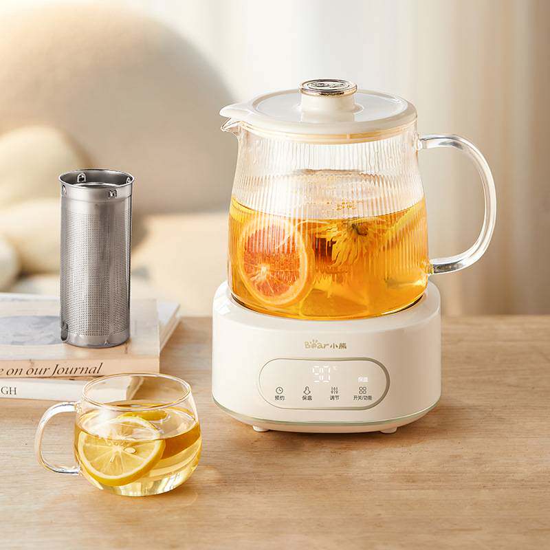 专柜正品小熊全玻璃养生壶YSH-H15L2家用烧水壶办公室煮茶壶纯玻