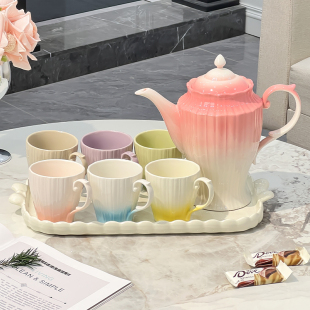 家用水杯客厅杯子茶壶结婚礼物水具礼盒 乔迁新居搬家高档茶具套装