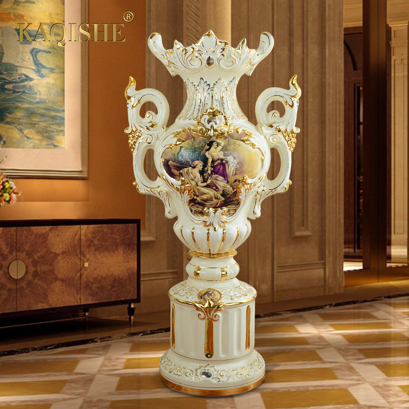 卡其社客厅落地陶瓷酒店别墅花瓶