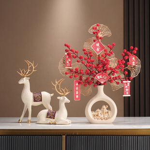 乔迁之喜装饰新居礼品新家新房子搬家礼物摆件客厅电视柜入宅布置