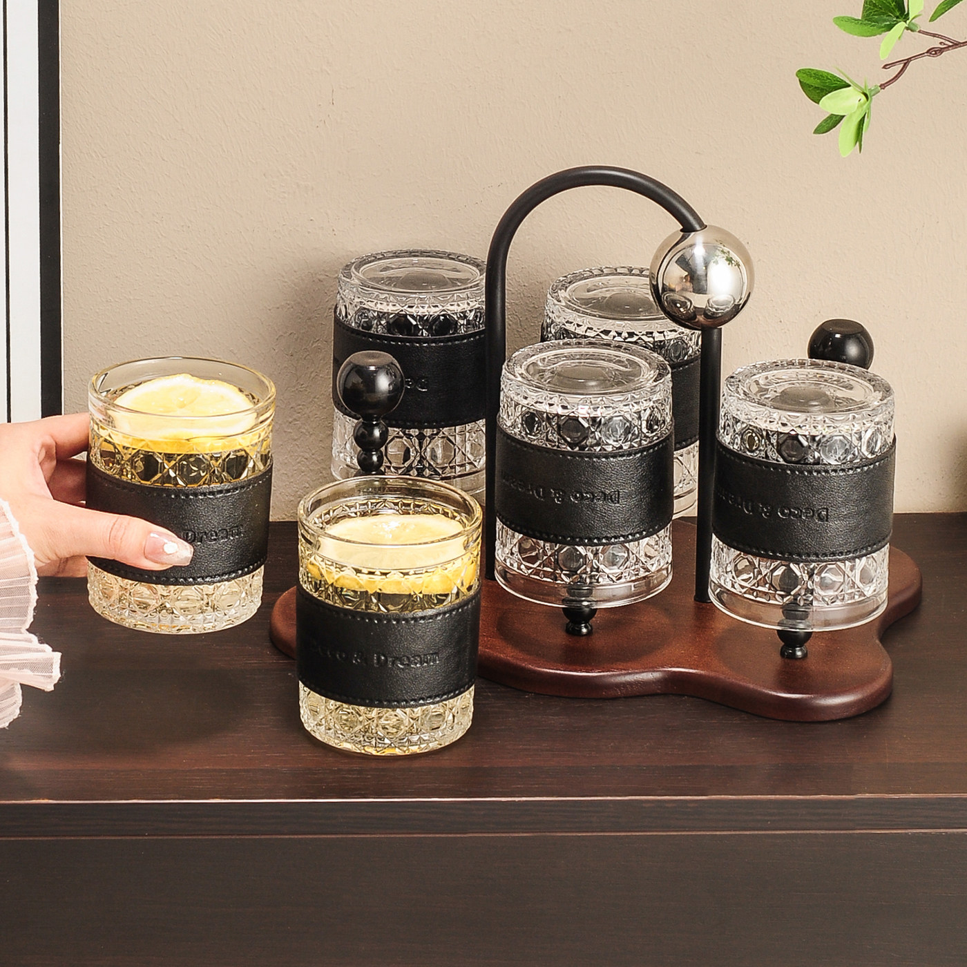 耐高温喝水杯子高颜值家用待客厅中古风茶杯加厚玻璃杯子套装轻奢,餐饮具,水具套装,淘宝优惠券,粉丝福利购,淘宝优惠卷