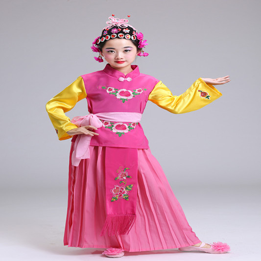 儿童京剧戏服舞蹈演出服小红娘小花旦俏花旦水梨园女童戏曲表演服