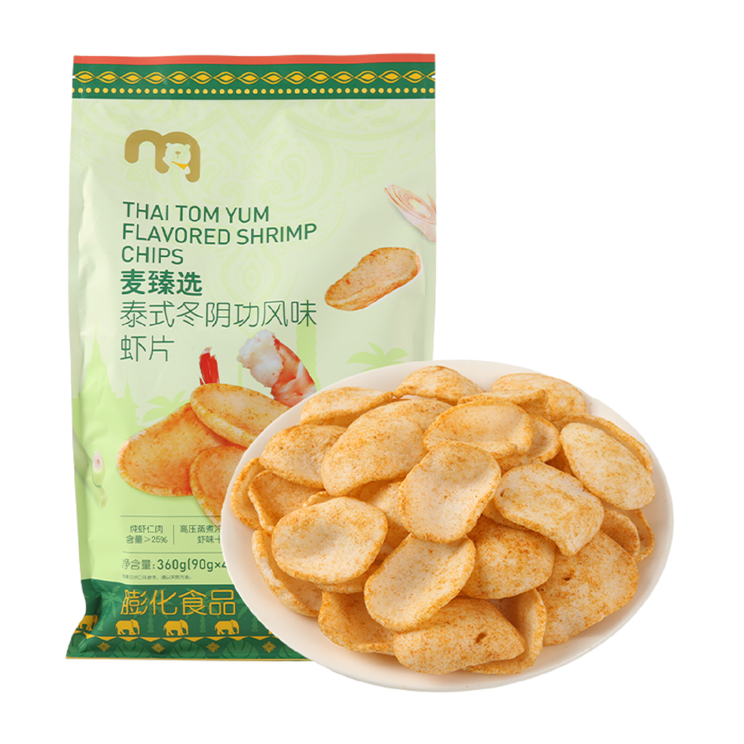 麦臻选泰式冬阴功风味虾片追剧薯片网红休闲零食麦德龙代购