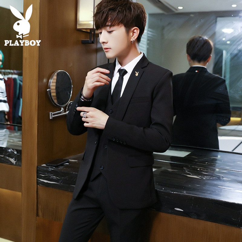 Dandy leisure time man 's suit suit Self cultivation student handsome Trend Korean Edition Youth Small suit Three-piece Suitein the Men's clothing, Suits  category - from Buy2taobao.com to provide professional Taobao agent buy service