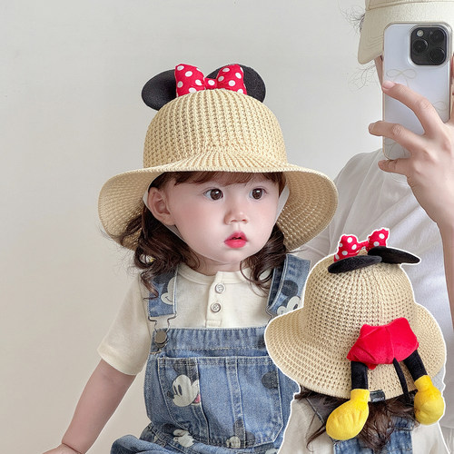 女宝宝帽子夏季遮阳帽可爱渔夫帽