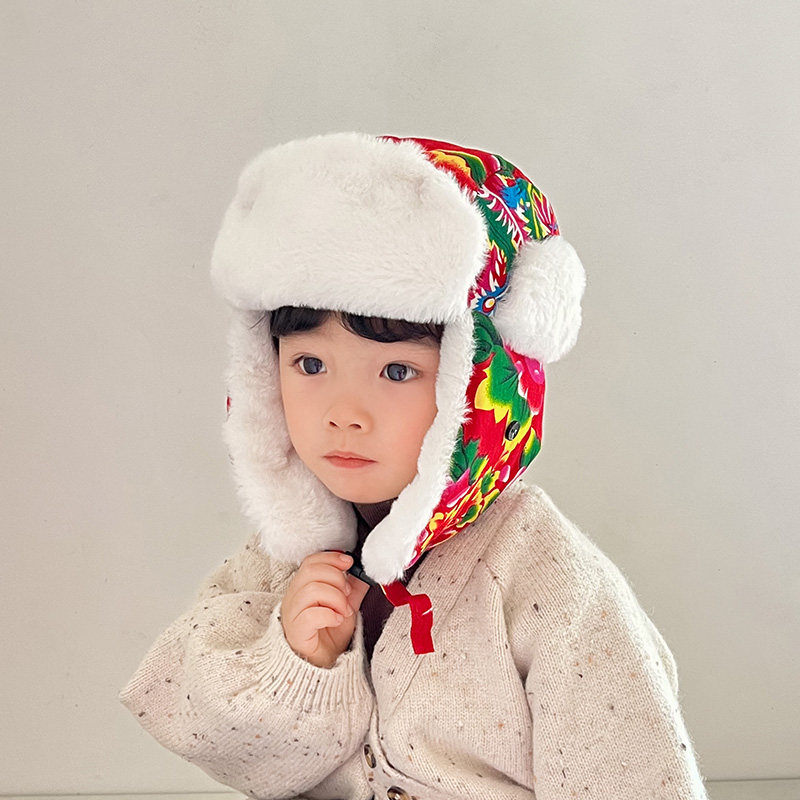 东北大花布儿童帽子冬季网红男女童护耳雷锋帽保暖亲子防寒滑雪帽,童装/婴儿装/亲子装,帽子,淘宝优惠券,粉丝福利购,淘宝优惠卷