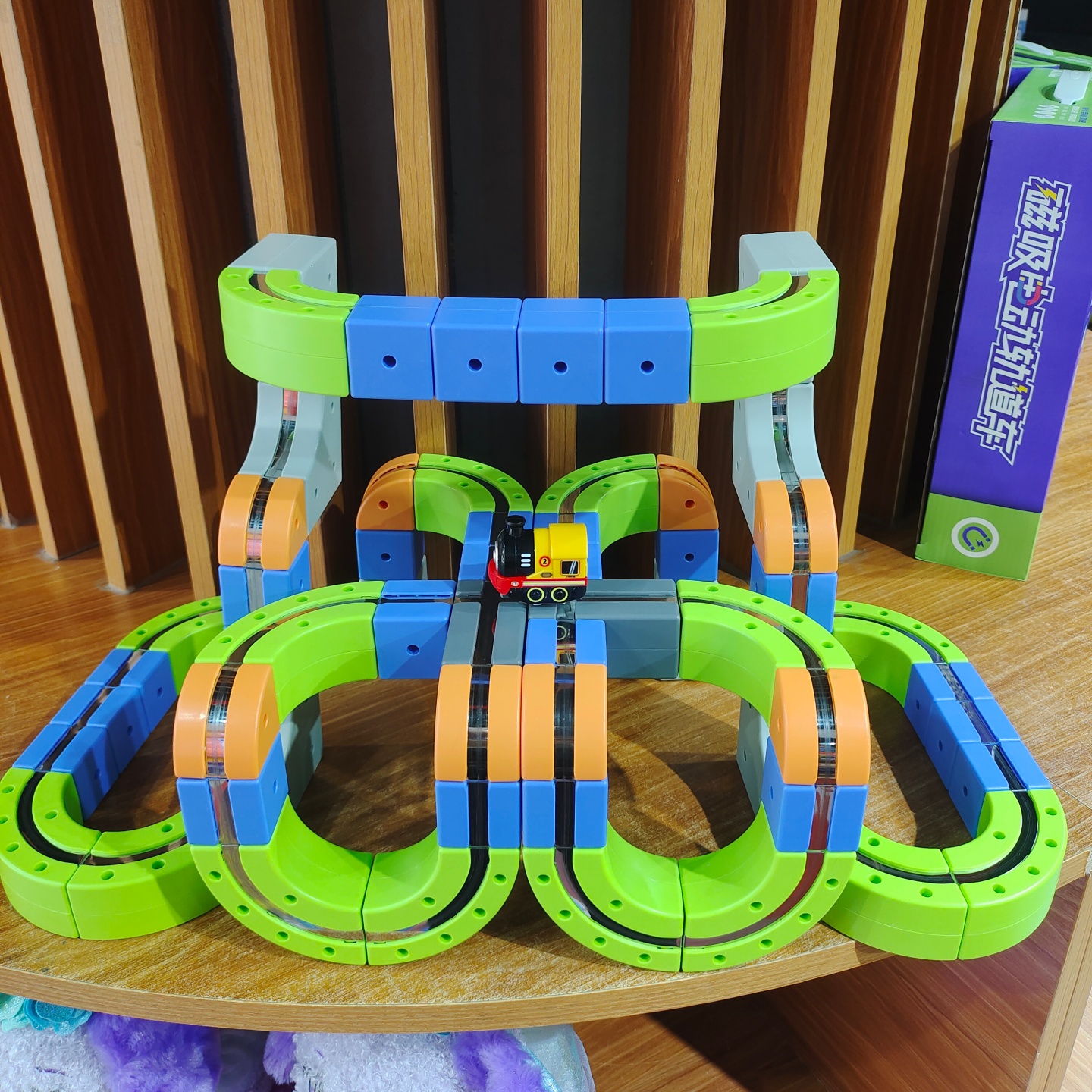 焯沣磁吸轨道小火车高铁玩具