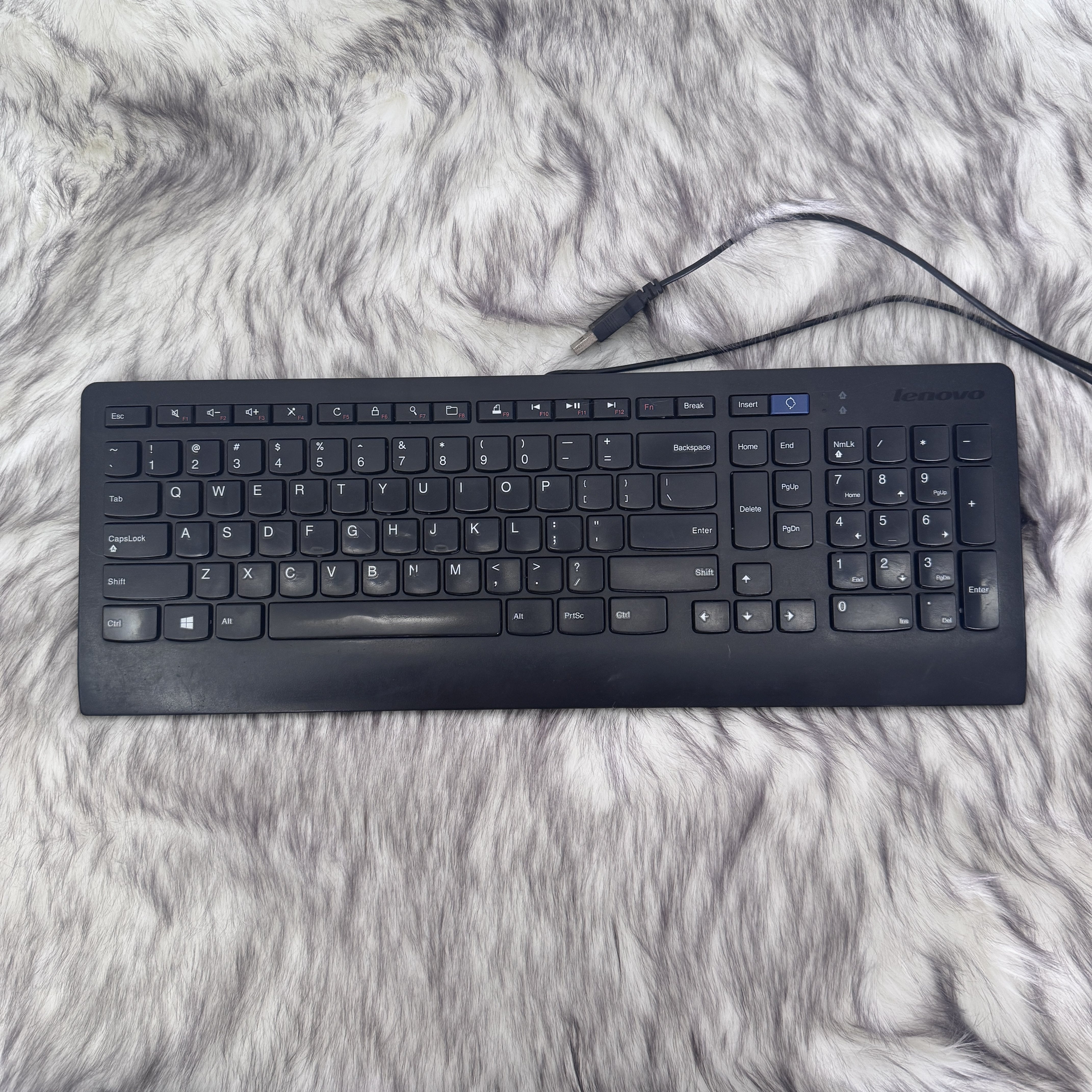 二手联想JME‑2209U有线键盘 SK8821 KU‑0989带手托巧克力USB