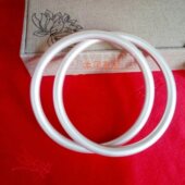 纯银乾坤圈手镯金刚双圈把件阴阳双环足银999手工订做银饰民族风