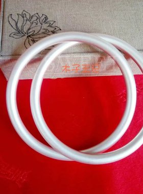 测试推荐纯银双环足银手工乾坤圈