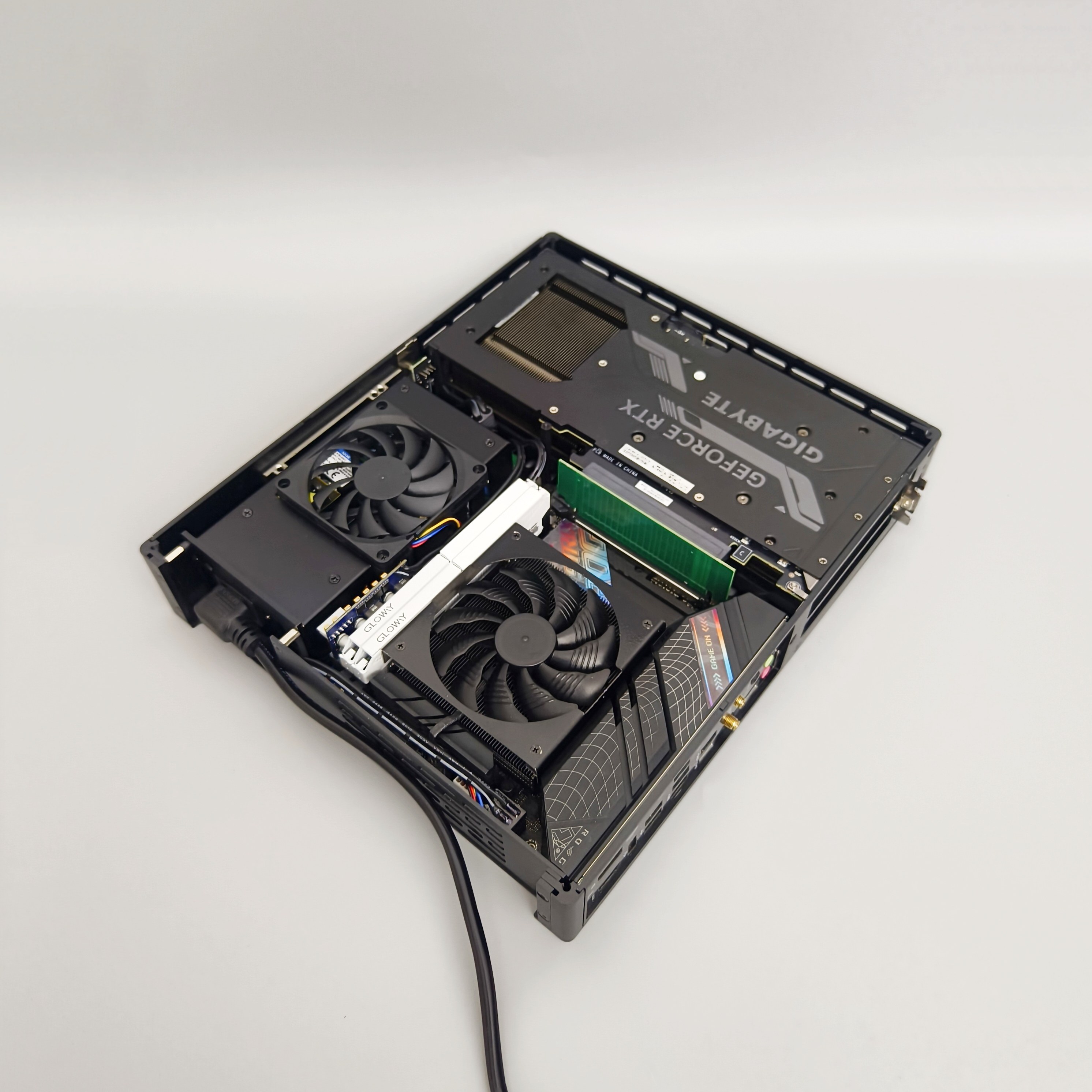 (新版)缔誓S35机箱 4升便携迷你ITX平铺小主机，支持双风扇显卡