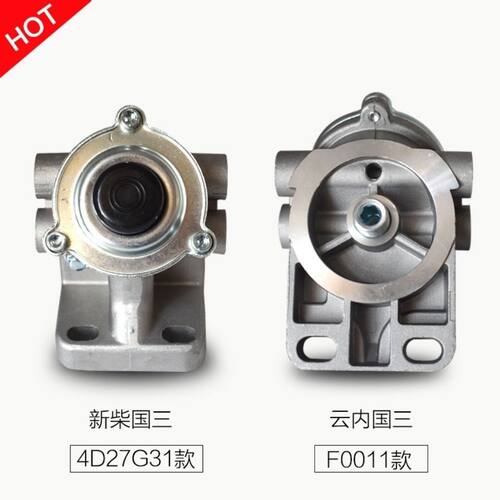 叉车新柴490柴滤座新柴国三国二云内发动机4D27G31柴油滤清器底座