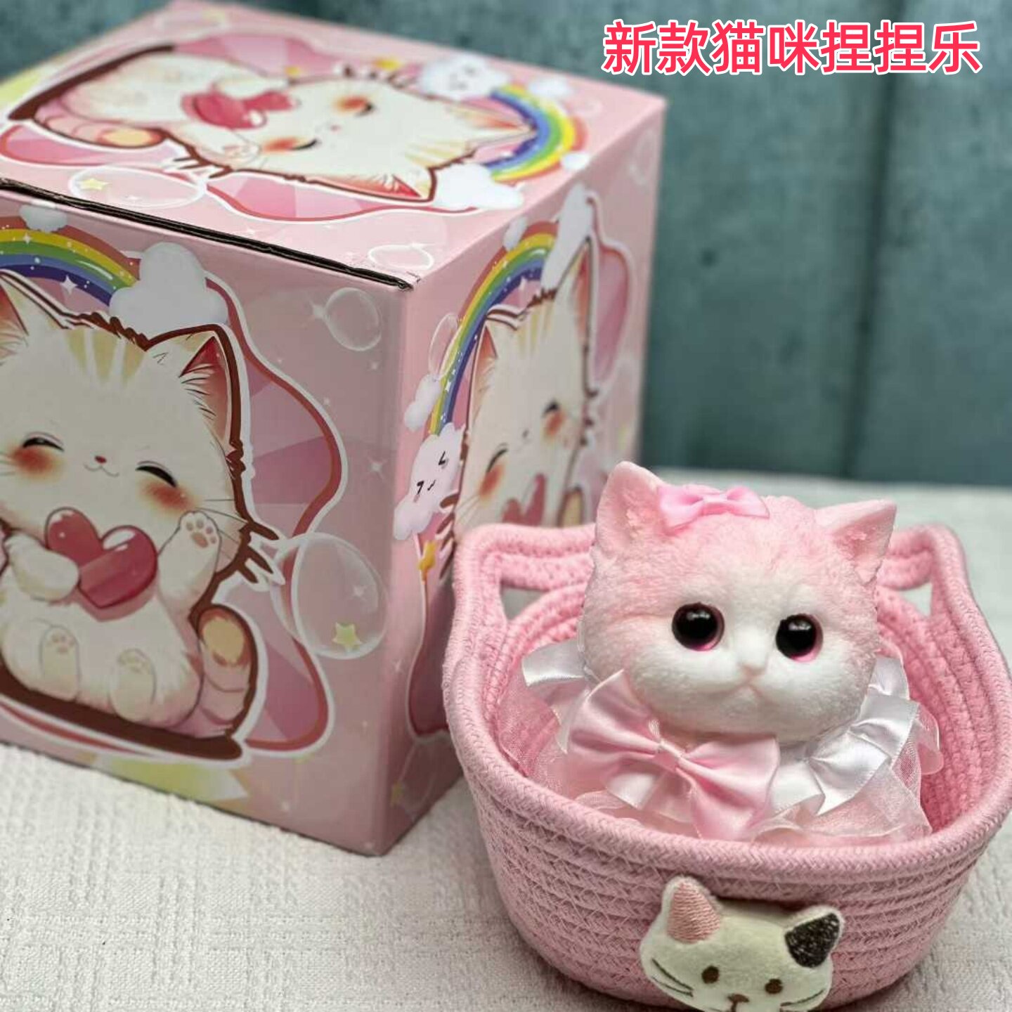 立体萌宠超萌猫咪捏捏乐解压玩具超软水感少女心可爱动物可爱猫咪