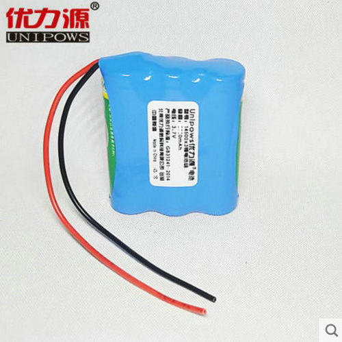 优力源3.7V 14500锂电池组 三节并联电池组2550有保护板 单排引线