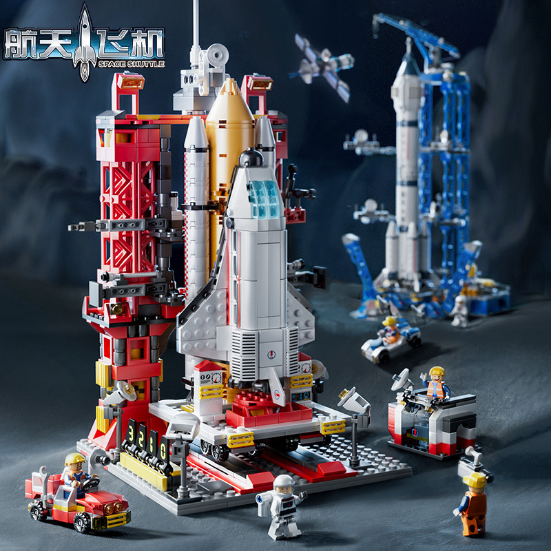 航天飞机神州火箭中国积木高难度益智6岁以上8拼装10男女孩12玩具