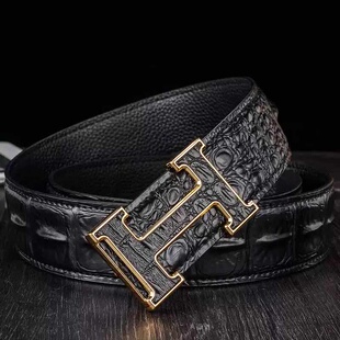 裤 商务休闲新款 腰带潮 真皮年轻人奢侈品高档潮流百搭男款 皮带男士