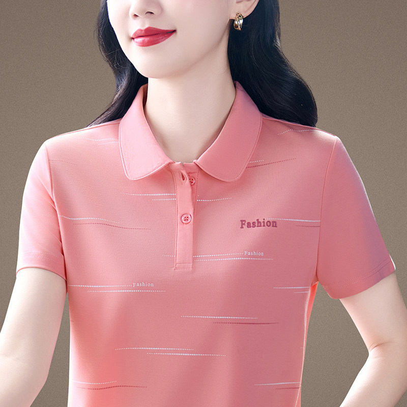 夏天短袖t恤女2026新款今年流行的女士polo小衫洋气减龄上衣夏装