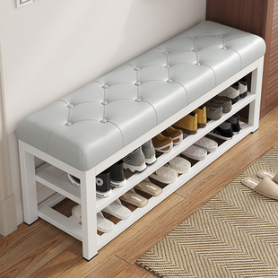 凳家用换鞋 凳北欧入户软包坐垫鞋 软包换鞋 架进门穿鞋 架 柜可坐式 鞋