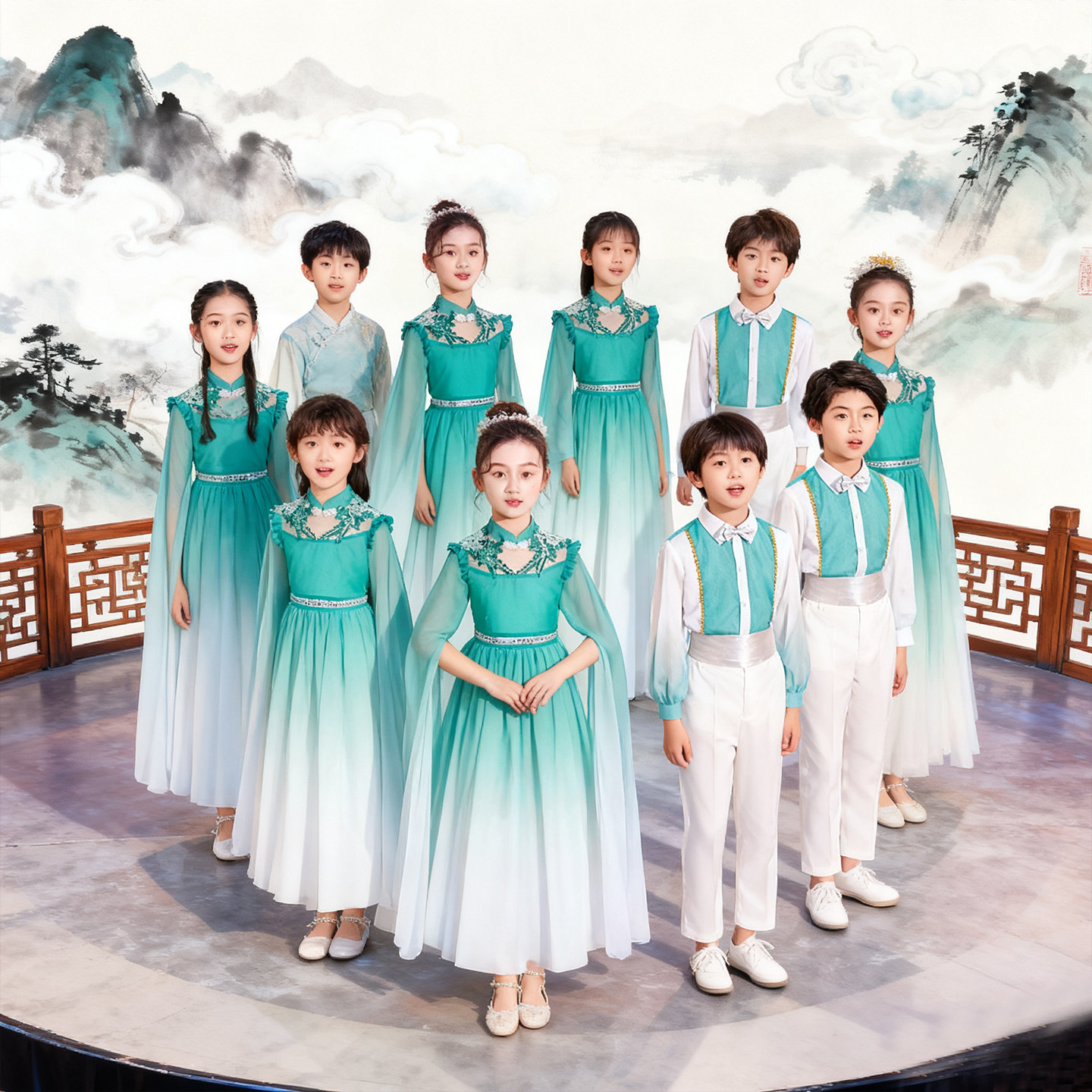 元旦儿童合唱比赛演出服