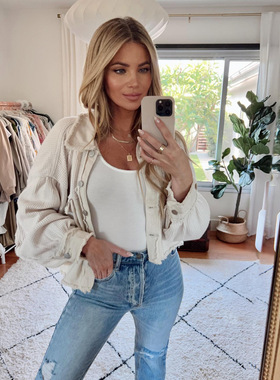 2026 women clothesIns休闲时尚风25年欧美跨境外贸秋冬款 华夫格