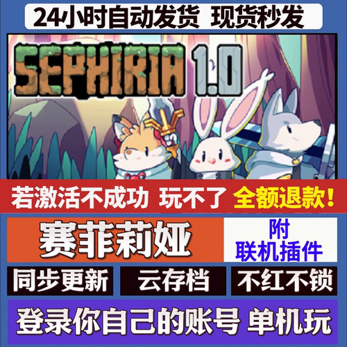 赛菲莉娅 附联机插件 cdk激活码入库 staem游戏 国区全球区
