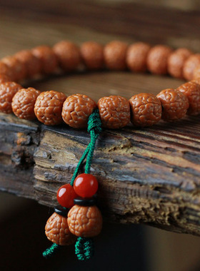 龙鳞纹小金刚菩提子单圈手串