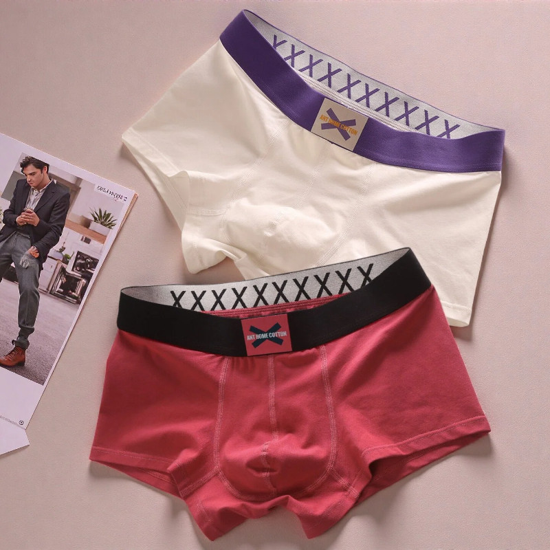 纯棉四角裤抑菌时尚简约腰带