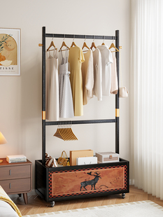 衣帽架卧室置物落地挂衣架房间衣服堆放架放脱下的衣服入户挂包架