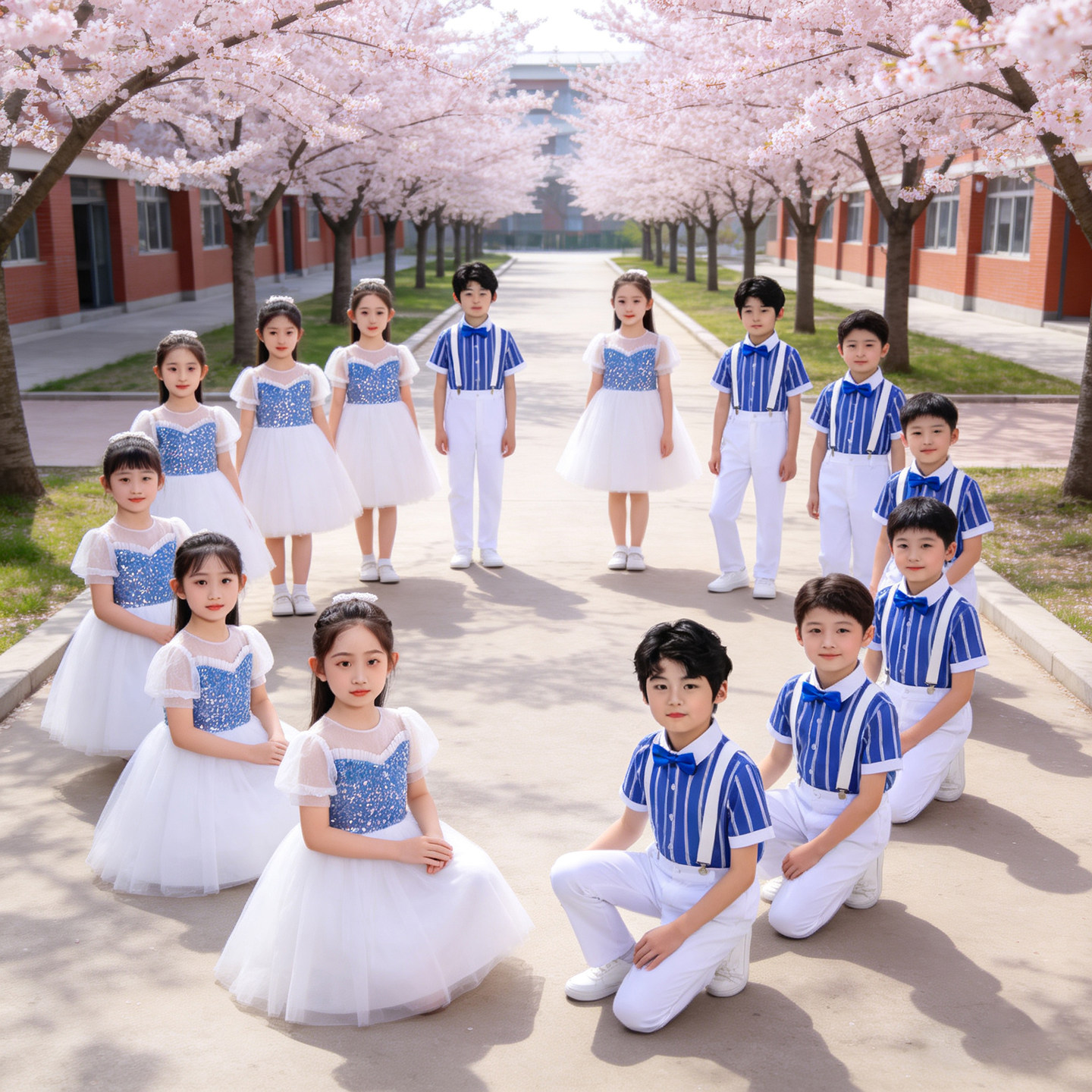 六一儿童节大合唱演出服中小学生诗歌朗诵比赛舞蹈主持表演服16