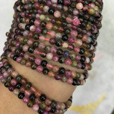 天然巴西原矿糖果碧玺珠子diy