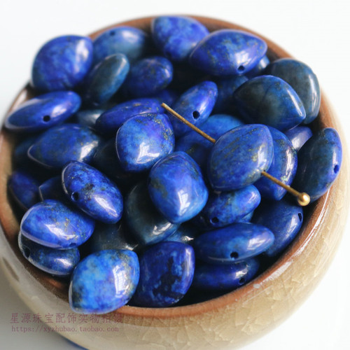 diy马眼水滴青金石发簪流苏隔珠