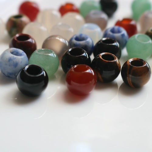 diy天然石玛瑙文玩手串编织散珠