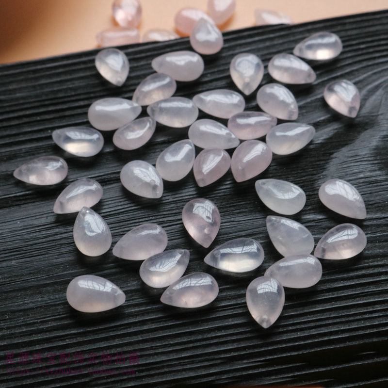 8*12mm天然粉晶无优化冰种粉晶边孔 小水滴瓜子 松子 吊坠diy配件,饰品/流行首饰/时尚饰品新,DIY配件,淘宝优惠券,粉丝福利购,淘宝优惠卷