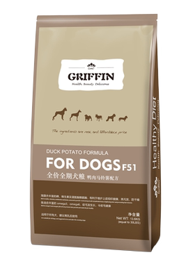 贵芬F51狗粮F52猫粮鸭肉无谷天然通用全价全期猫粮狗粮13.6kg