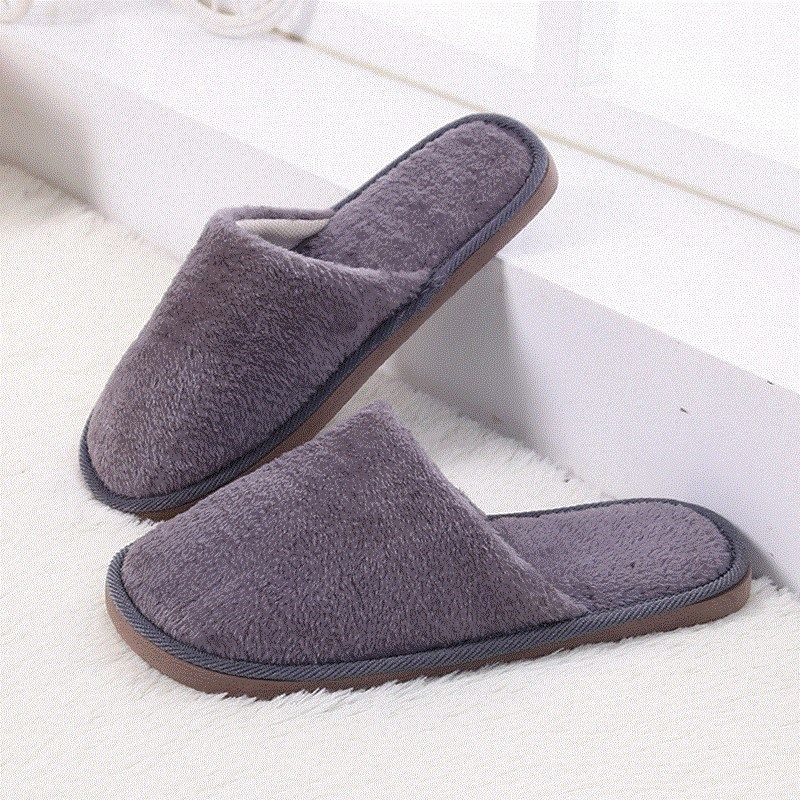 17cotton plush slipper winter warm women men slippers indoor