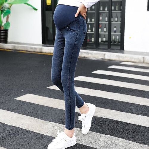 High Maternity Clothes Maternity trousers pregnancy jeans 女
