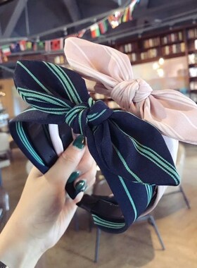 hairband korean version of the new floral contrast knot