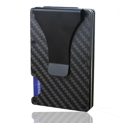 Carbon Wallet Business Card Holder Billfolds for Men Women